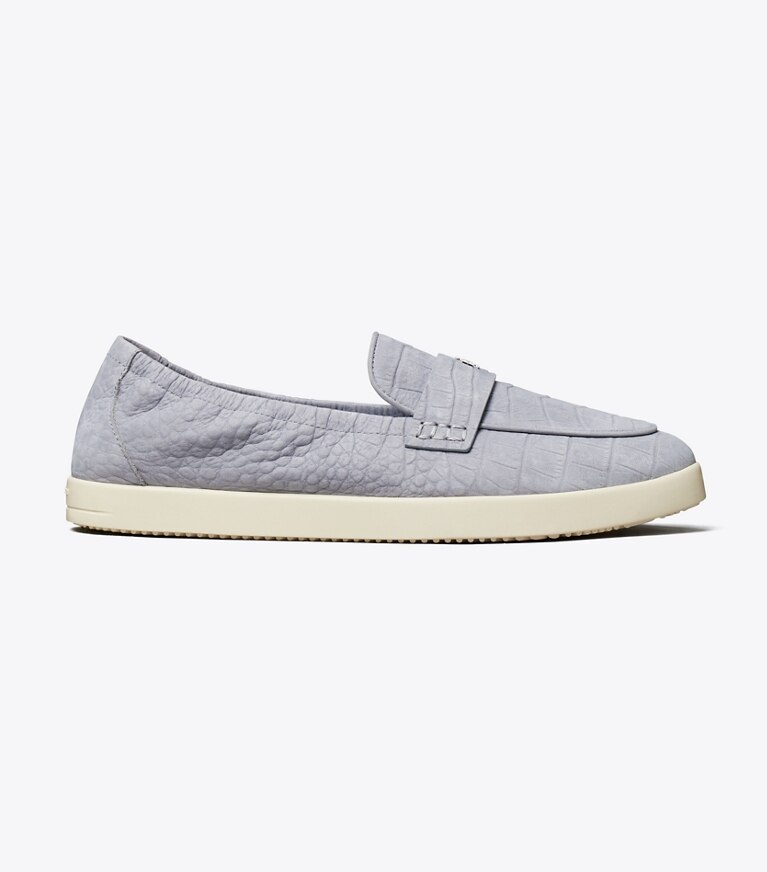 Tory Burch diseñador zapatos planos Mocasín deportivo tipo ballerinas en VAPOR BLUE lateral