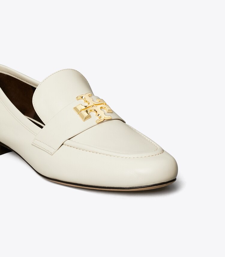 Tory Burch diseñador zapatos planos Mocasín Eleanor en LIGHT CREAM detalle