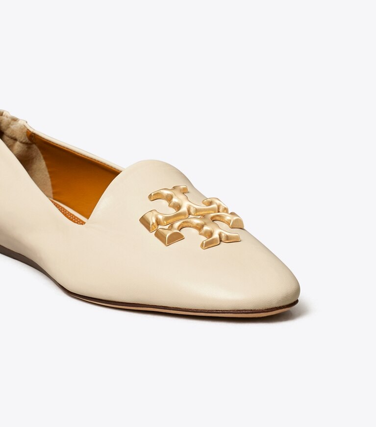 Tory Burch diseñador zapatos planos Mocasín Eleanor en NEW CREAM detalle