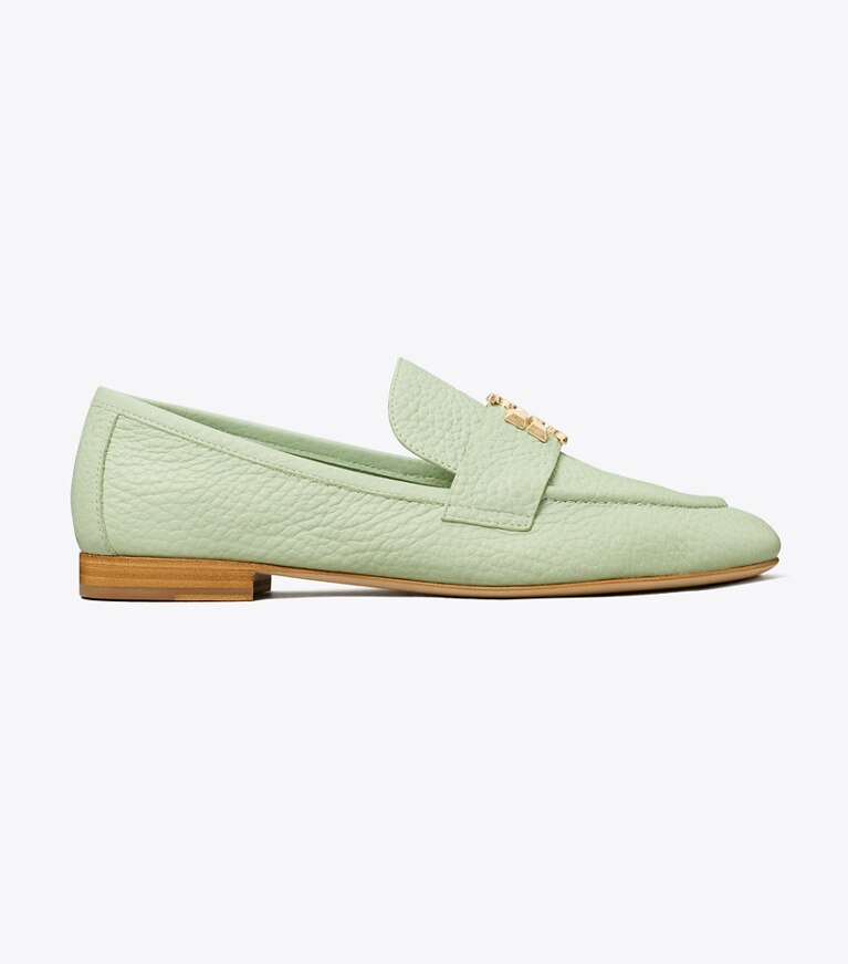 Tory Burch diseñador zapatos planos Mocasín Eleanor en SEA MIST GREEN lateral