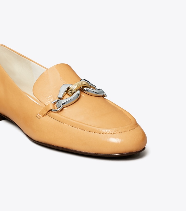 Tory Burch diseñador zapatos planos Mocasín Jessa en CANTUCCI detalle