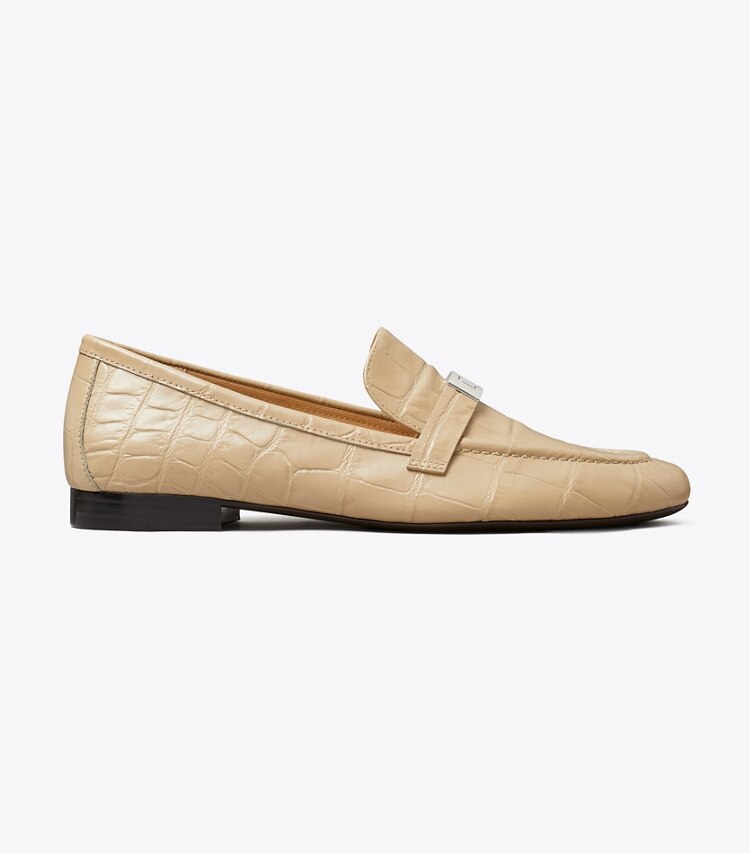 Tory Burch diseñador zapatos planos Mocasín LeeLee en BEIGE lateral