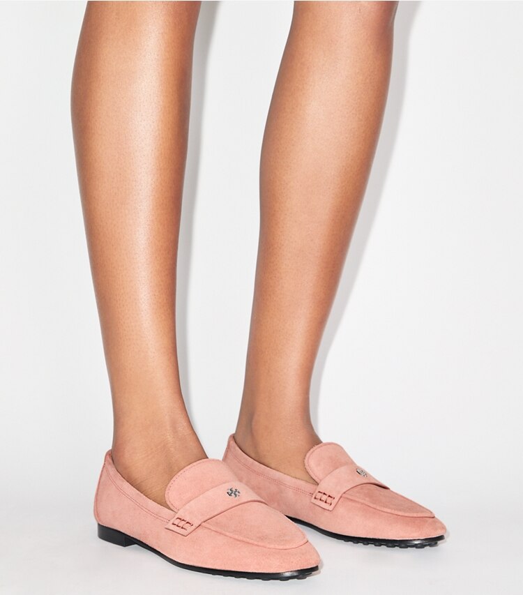 Tory Burch diseñador zapatos planos Mocasín tipo ballerinas en DRIED ROSE accesorio en modelo