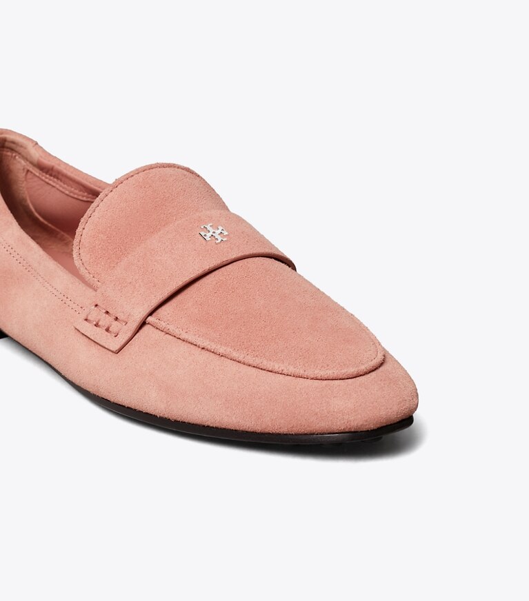 Tory Burch diseñador zapatos planos Mocasín tipo ballerinas en DRIED ROSE detalle