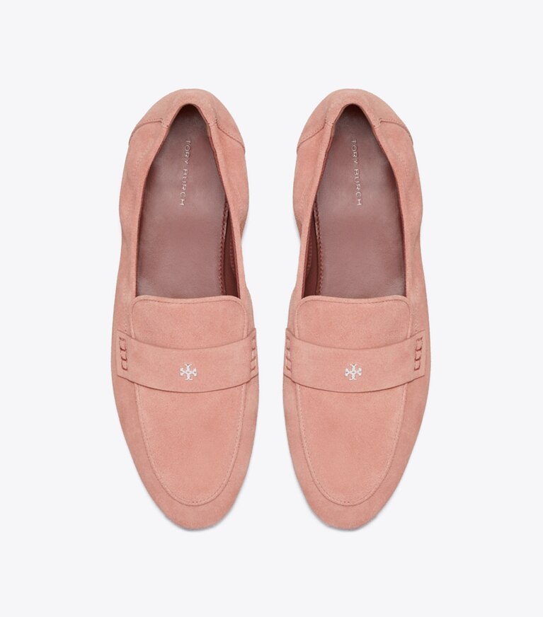 Tory Burch diseñador zapatos planos Mocasín tipo ballerinas en DRIED ROSE vista superior