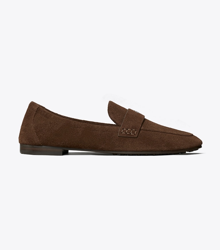 Tory Burch diseñador zapatos planos Mocasín tipo ballerinas en DARK COCOA lateral