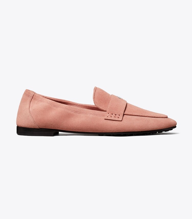 Tory Burch diseñador zapatos planos Mocasín tipo ballerinas en DRIED ROSE lateral