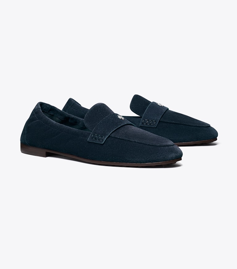Tory Burch designer zapatos planos Mocasines ballerinas in NEW NAVY angle