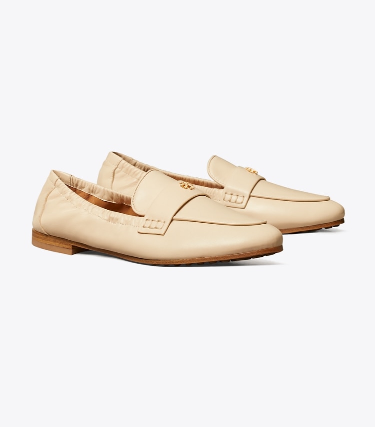Tory Burch diseñador zapatos planos Mocasines ballerinas en New Cream ángulo