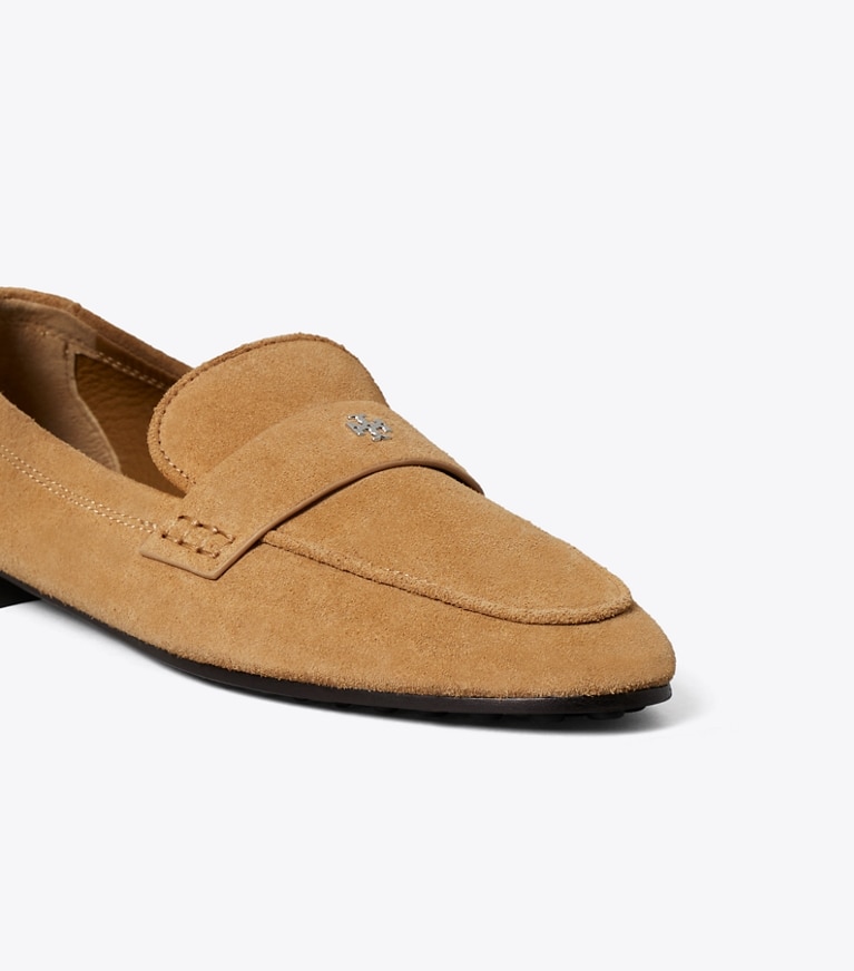 Tory Burch diseñador zapatos planos Mocasines ballerinas en AMBER GRAIN detalle