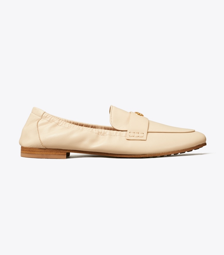 Tory Burch diseñador zapatos planos Mocasines ballerinas en New Cream lateral