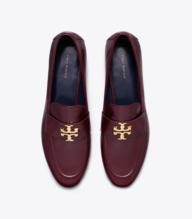 Tory Burch diseñador zapatos planos Mocasines Eleanor, anchos en DARK CARMINE vista superior