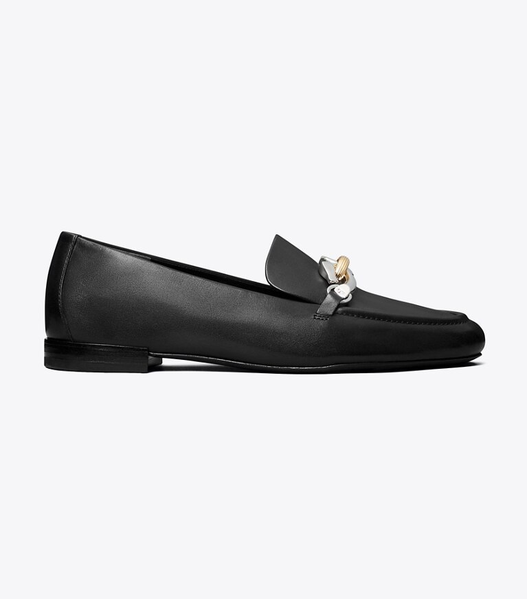 Tory Burch diseñador zapatos planos Mocasines Jessa en PERFECT BLACK lateral