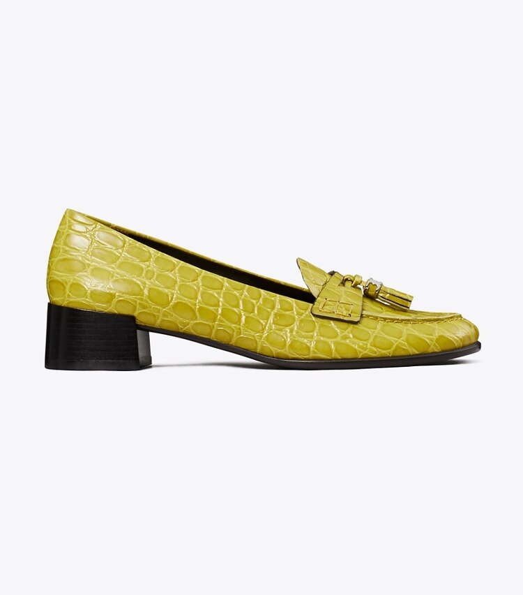 Tory Burch designer mocassins Mocassin à pampilles dans AVOCADO de côté