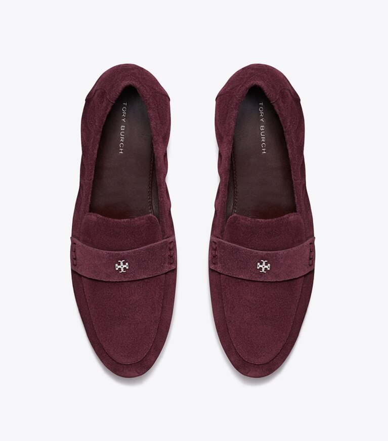 Tory Burch designer mocassins Mocassin ballerine dans PLUM vue du dessus