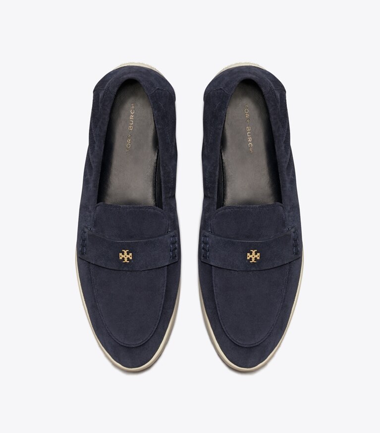 Tory Burch designer mocassins Mocassin Ballet Sport dans NAVY vue du dessus