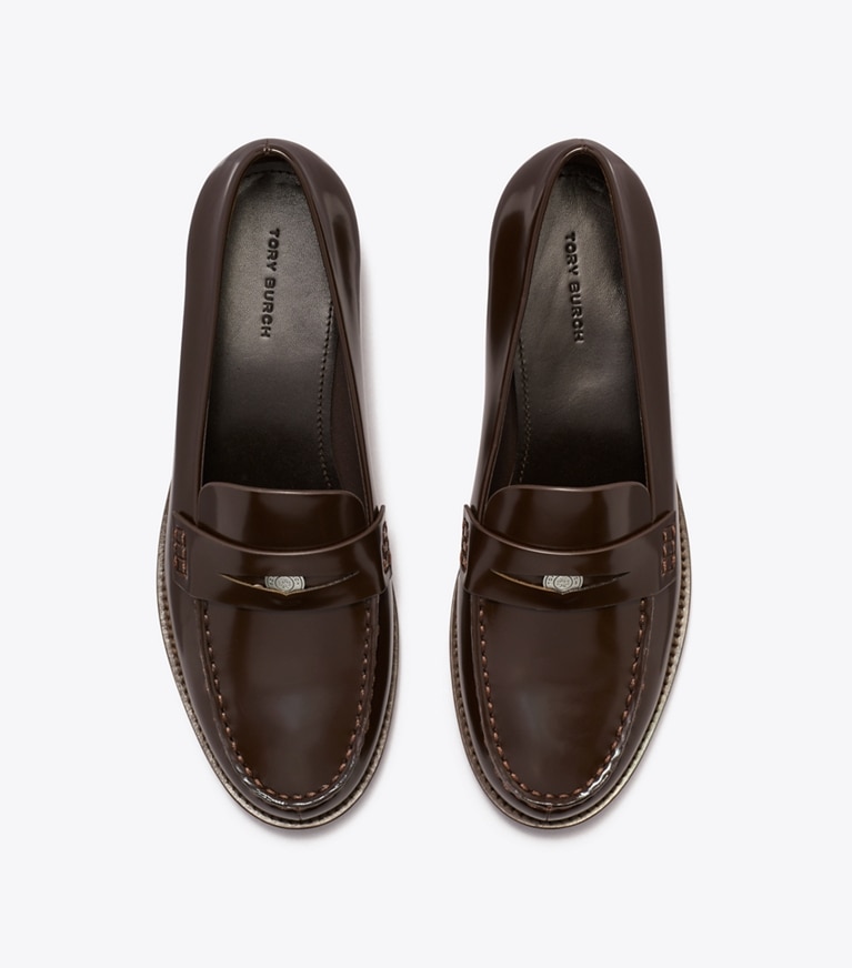 Tory Burch designer mocassins Mocassin classique in COCOA angle
