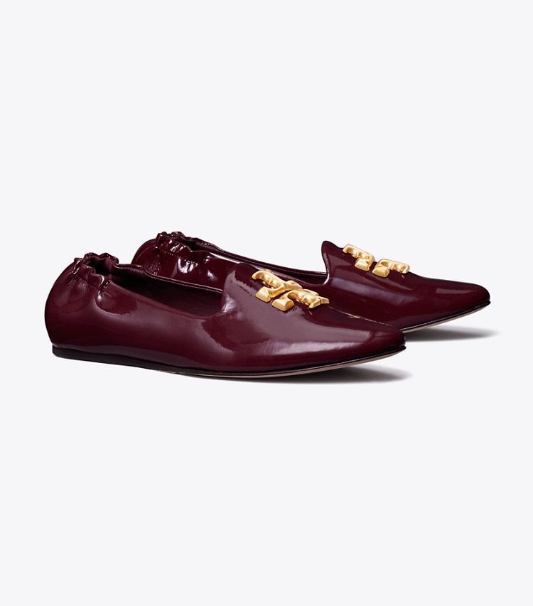 Tory Burch designer mocassins Mocassin Eleanor dans Vintage Eggplant angle