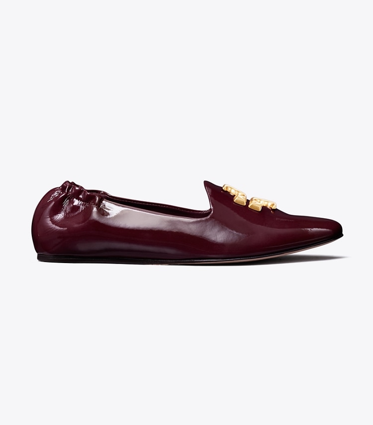 Tory Burch designer mocassins Mocassin Eleanor dans Vintage Eggplant de côté