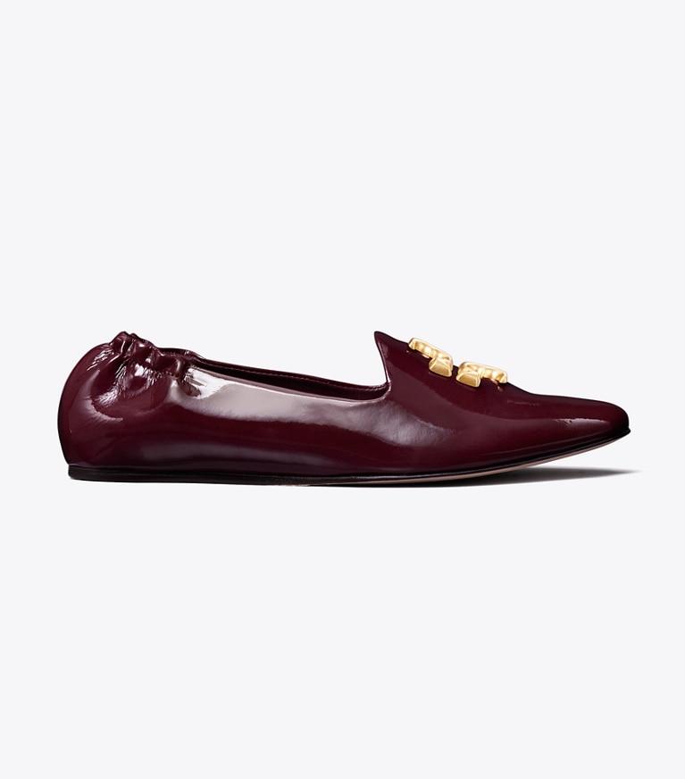 Tory Burch designer mocassins Mocassin Eleanor dans Vintage Eggplant de côté