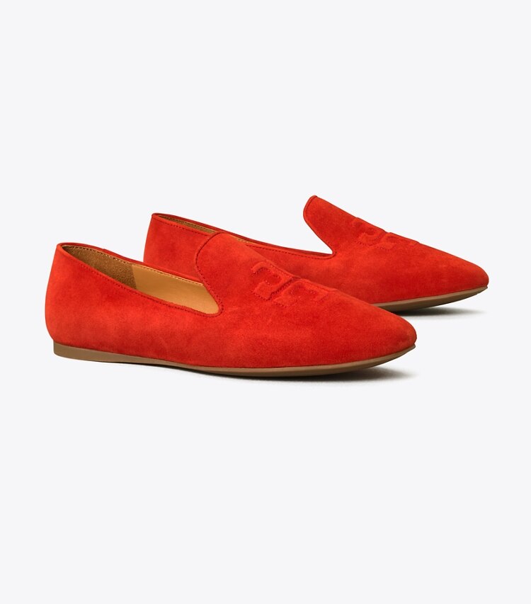 Tory Burch designer mocassins Mocassin Ruby dans TRIPLE RED angle