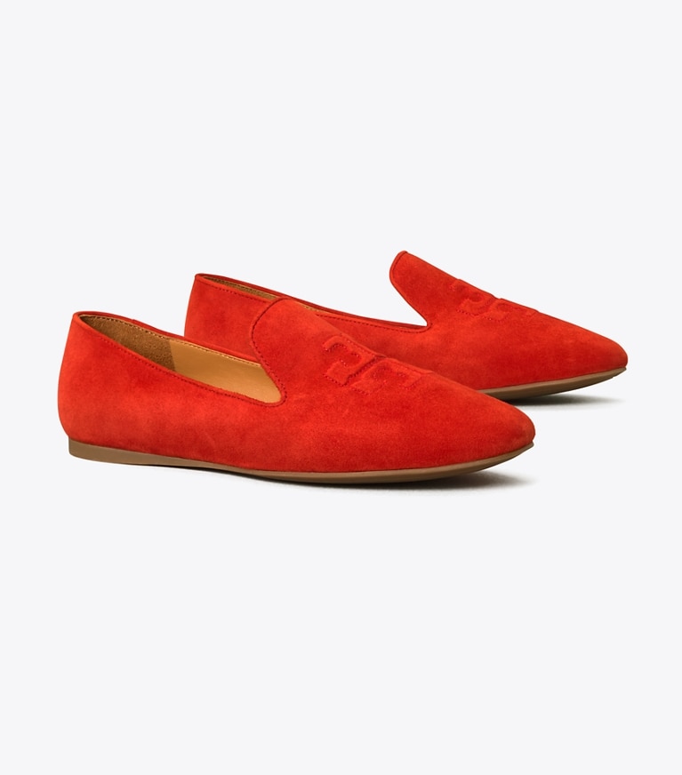 Tory Burch designer mocassins Mocassin Ruby dans TRIPLE RED angle