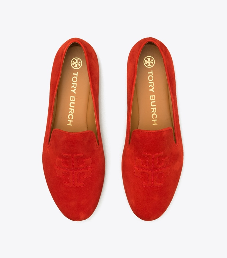 Tory Burch designer mocassins Mocassin Ruby dans TRIPLE RED vue du dessus