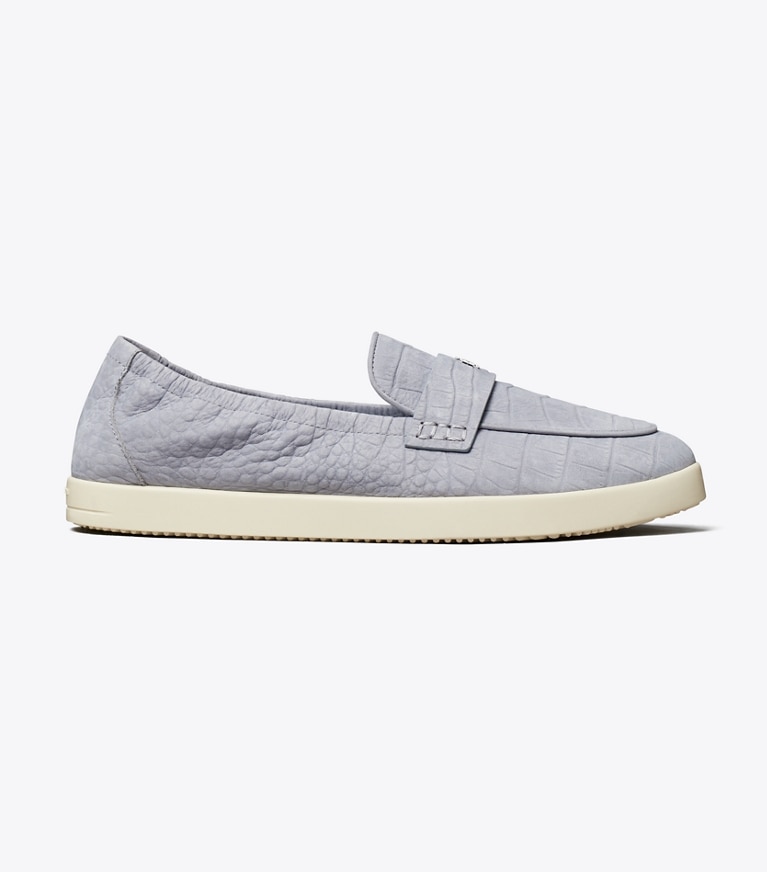 Tory Burch designer mocassins Mocassin sport style ballerines dans VAPOR BLUE de côté