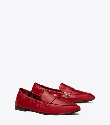Tory Burch designer mocassini Mocassino ballerina in RUBY angle
