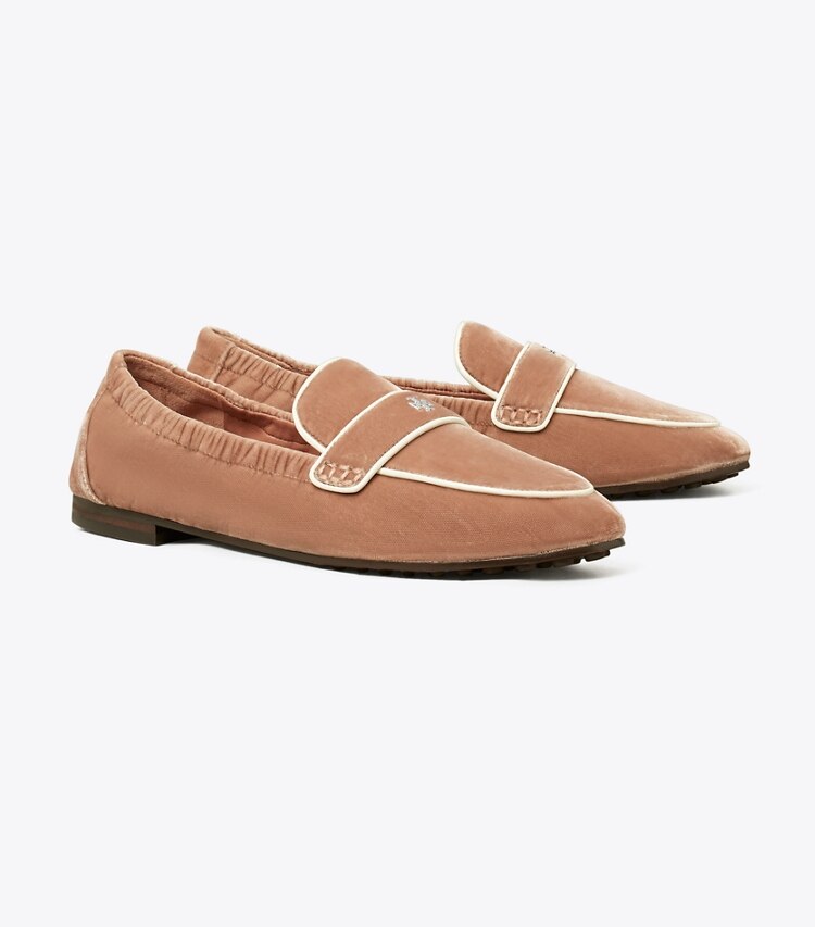 Tory Burch designer mocassini Mocassino ballerina in VINTAGE ROSE / PERFECT BLACK angle