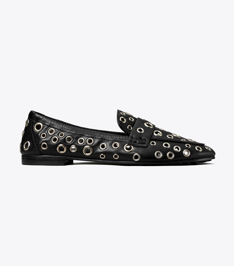 Tory Burch designer mocassini Mocassino ballerina con occhielli in PERFECT BLACK angle