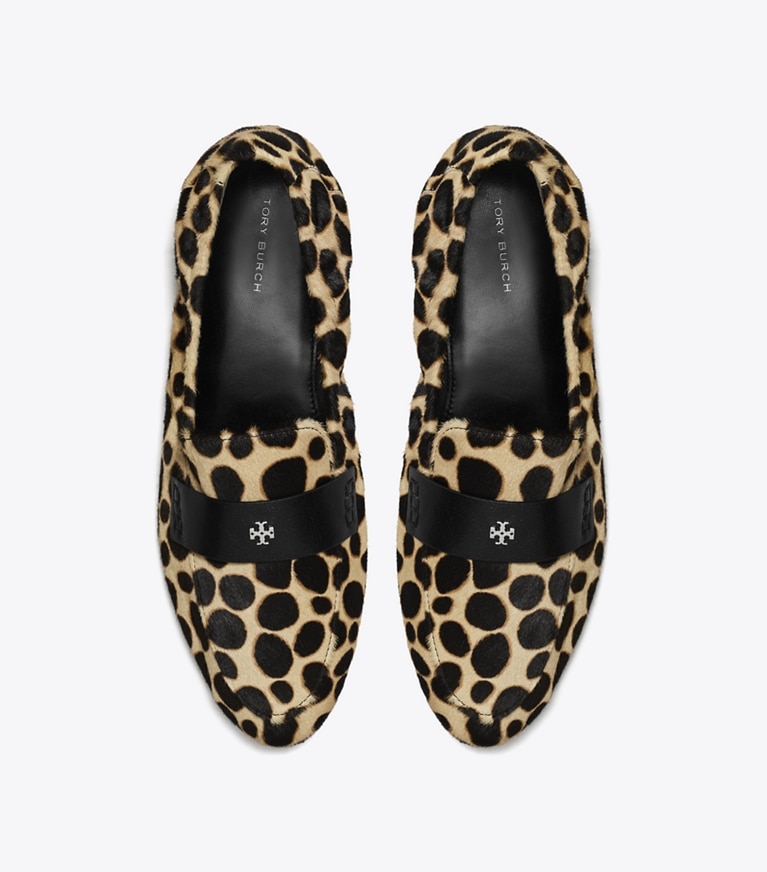 Tory Burch designer mocassini Mocassino ballerina in TRENCH / PERFECT BLACK angle
