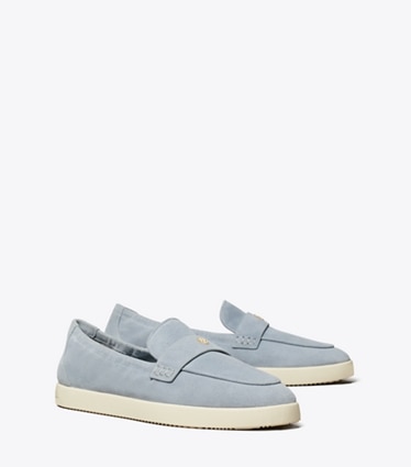 Tory Burch designer mocassini Mocassino ballerina sportivo in ARIA BLUE angle
