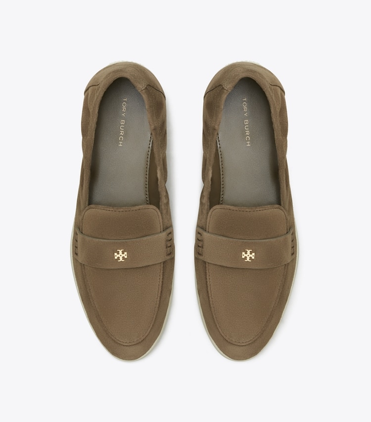 Tory Burch designer mocassini Mocassino ballerina sportivo in TOASTED SESAME superiore
