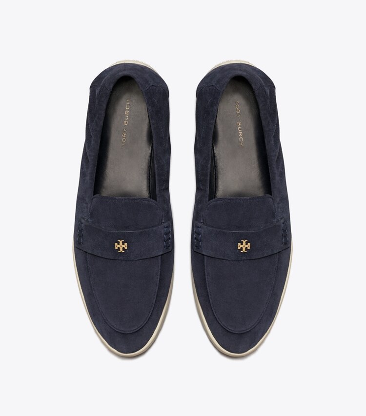 Tory Burch designer mocassini Mocassino ballerina sportivo in NAVY superiore