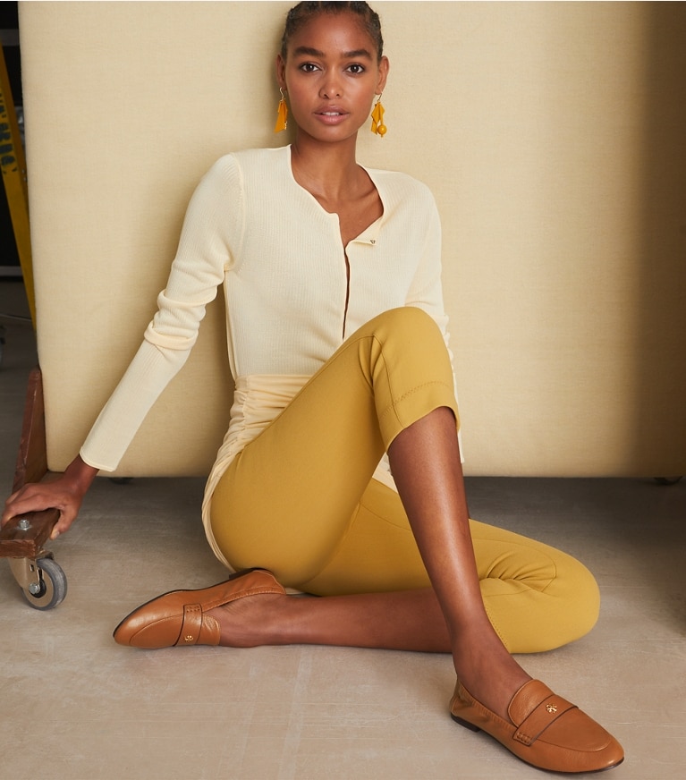 Tory Burch designer mocassini Mocassino ballerina in BOURBON angle