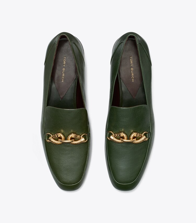 Tory Burch designer mocassini Mocassino Jessa in DARK EMERALD superiore