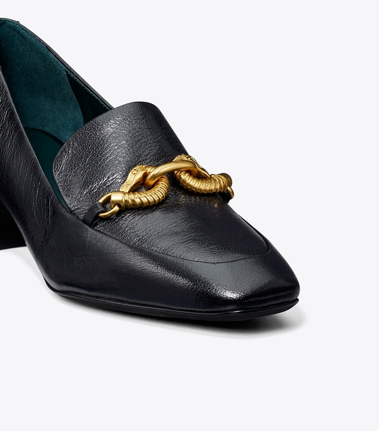 Tory Burch designer escarpins Mocassins à talon Jessa in PERFECT BLACK informations