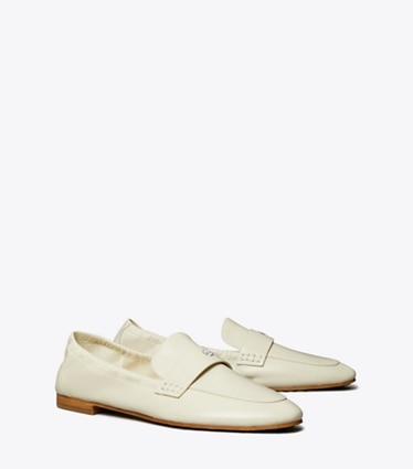 Tory Burch designer mocassins Mocassins ballerines in LIGHT CREAM angle