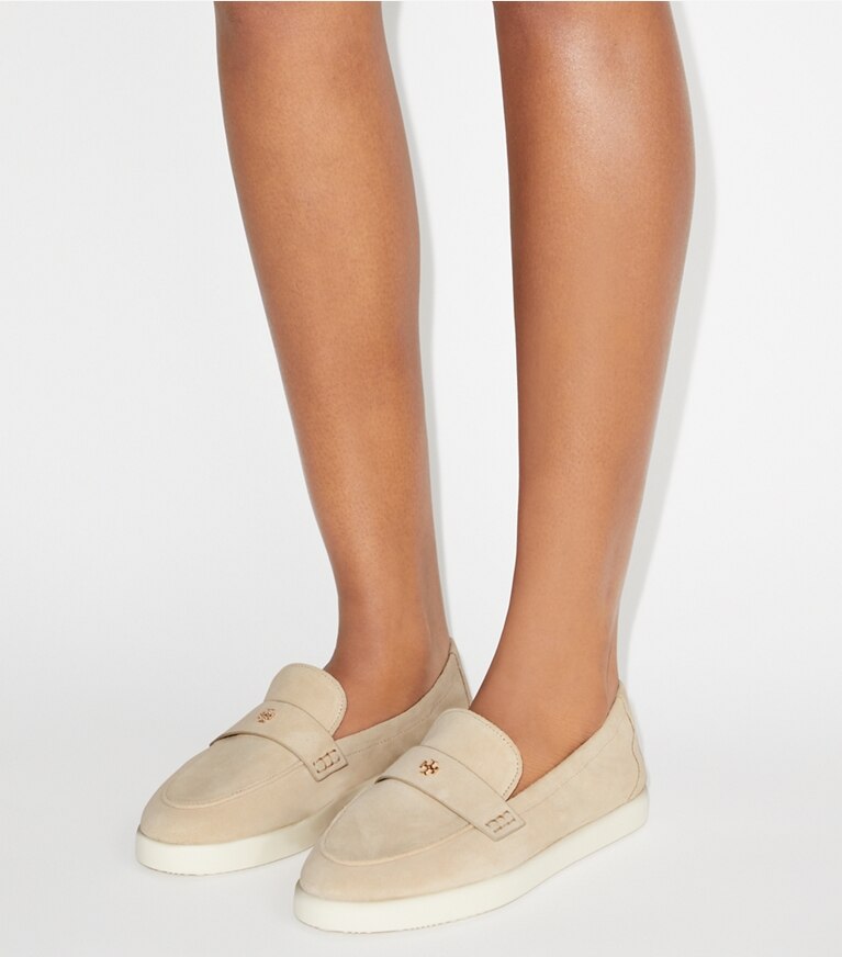 Tory Burch designer mocassins Mocassins ballerines Sport in SAND DUNE angle