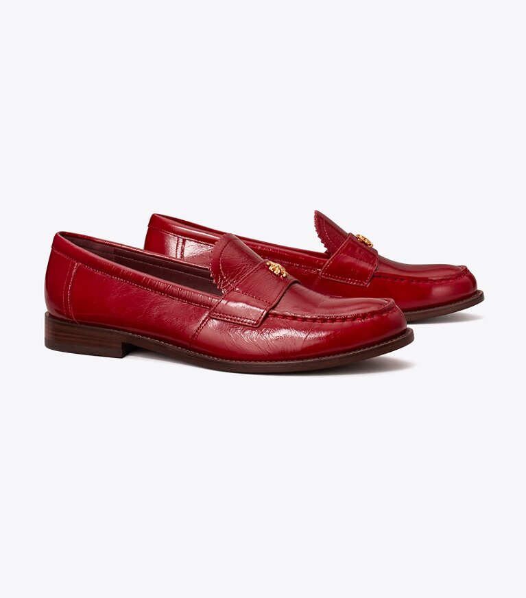 Tory Burch designer mocassins Mocassins classiques dans CRIMSON RED angle