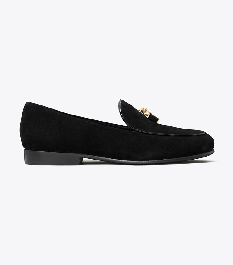 Tory Burch designer mocassins Mocassins de soirée Lock in PERFECT BLACK / GOLD side