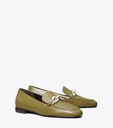 Tory Burch designer mocassins Mocassins Jessa in RAMURE GREEN angle