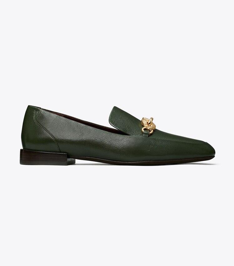 Tory Burch designer mocassins Mocassins Jessa in DARK EMERALD side