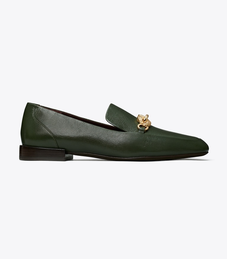 Tory Burch designer mocassins Mocassins Jessa in DARK EMERALD angle