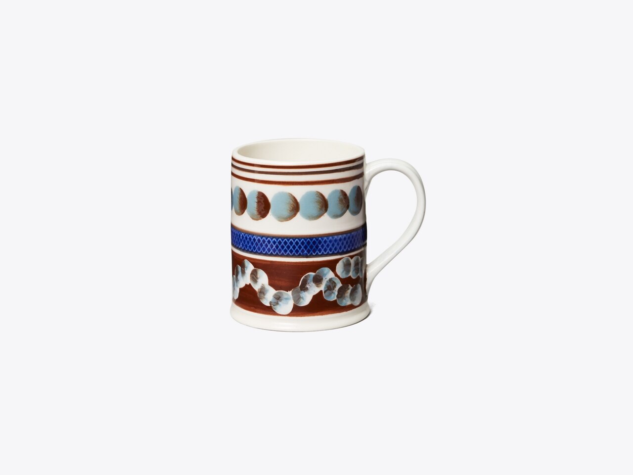 English Russet-Banded Mochaware Mug