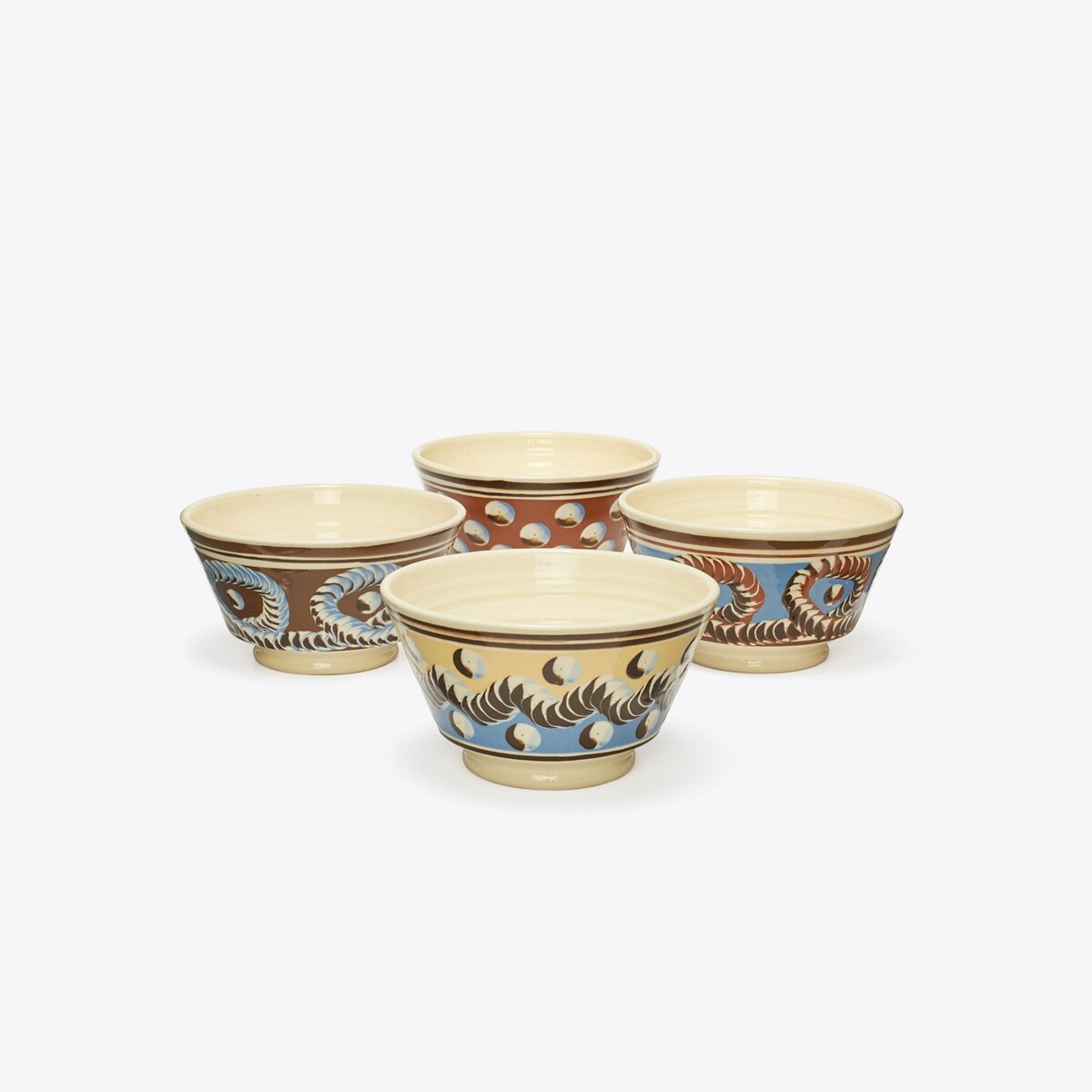 Mochaware Soup Bowl, Set Of 4