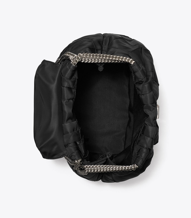 Tory Burch diseñador mochilas Mochila Fleming de nailon en Black vista superior