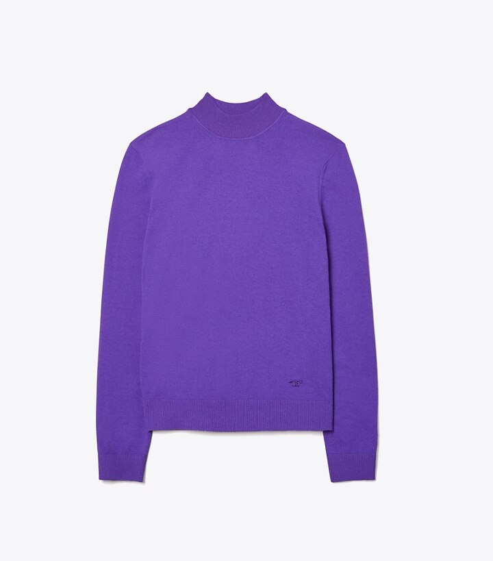 Mock-Neck Pullover: Women's Designer Sweaters | Tory Burch
