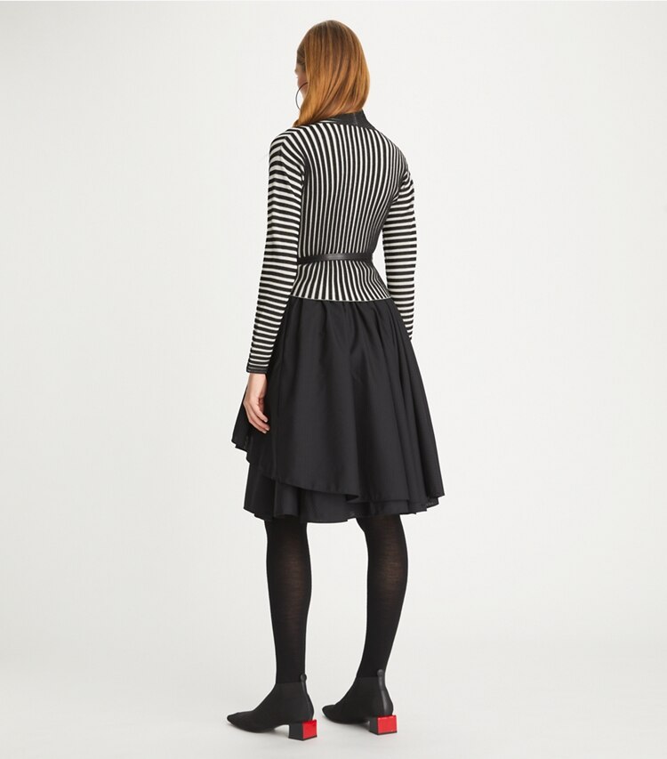 Tory Burch designer bottoms Mohair Ballet Skirt in Black on model back